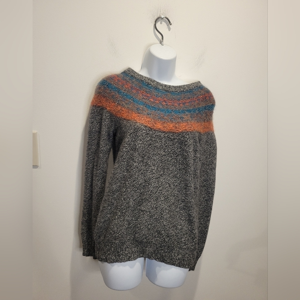 J Crew Wallace Size S Wool Blend Colorful Pullover Sweater